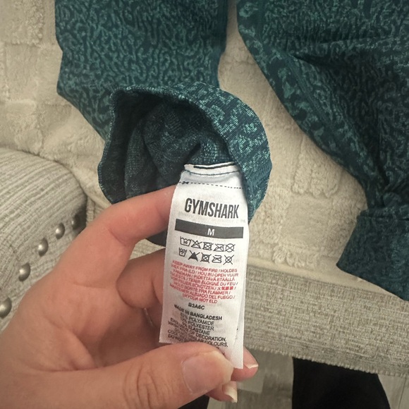 Gymshark Light Blue Seamless Leggings - Size M - Picture 16 of 16